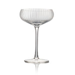 Hunter Ribbed Coupe Glasses - H&G Cocktails